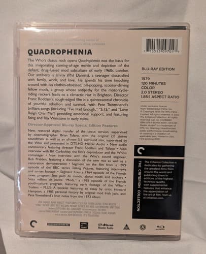 Quadrophenia (Criterion Collection, 1979) Blu-ray The Who Franc Roddam - NEW - Thumbnail 2