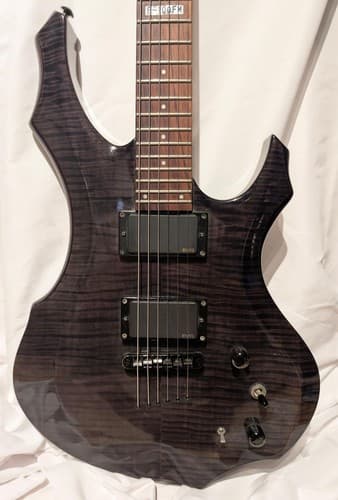 Black ESP LTD F-100FM Electric Guitar - Thumbnail 2