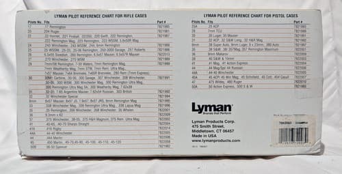 Lyman Universal Case Trimmer with Power Adapter & 9 Pilots (7862003) - NEW - Thumbnail 2