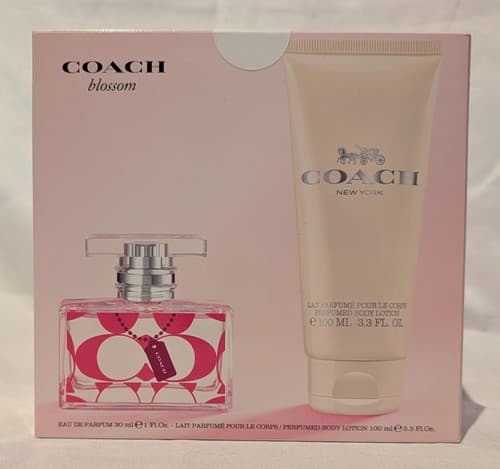 Coach New York Blossom For Women's Eau De Parfum 1oz & Body Lotion 3.3oz - NEW - Thumbnail 2