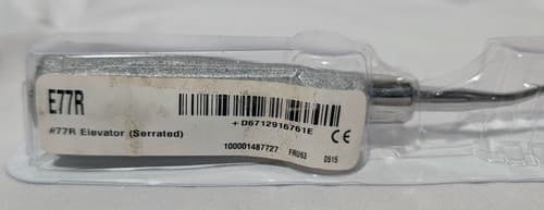 Hu-Friedy #77R Dental Serrated Elevator Tooth Extraction Instrument - NEW - Thumbnail 3