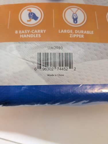 Mattsafe Mattress Bag - 8 Handles - Moving/Storage, Queen Size - Blue - NEW - Thumbnail 2