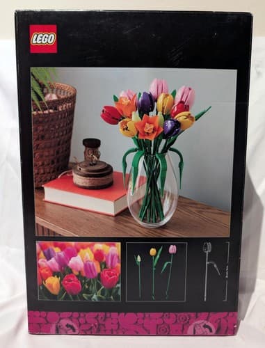 LEGO 11501 Botanicals Tulip Bouquet Building Set for Adults (576 Pieces) - NEW - Thumbnail 2