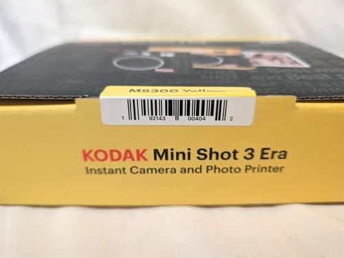 Kodak Mini Shot 3 ERA MS300 2-in-1 Instant Camera & Photo Printer Yellow - NEW - Thumbnail 3
