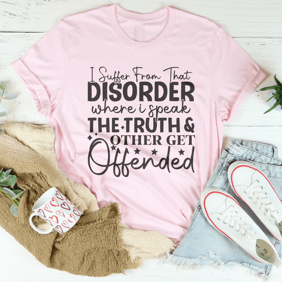 I Suffer From That Disorder Where I Speak The Truth Tee - Black Heather / M - Thumbnail 2