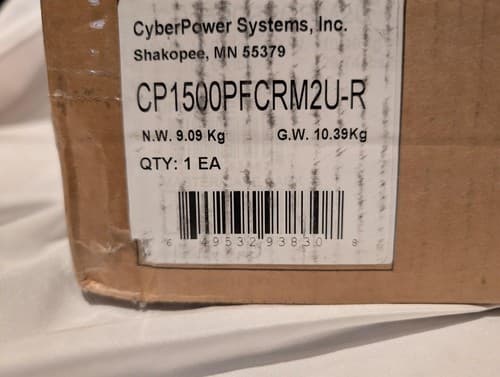 CyberPower CP1500PFCRM2U PFC Sinewave UPS Battery Backup & Surge Protector - NEW - Thumbnail 3