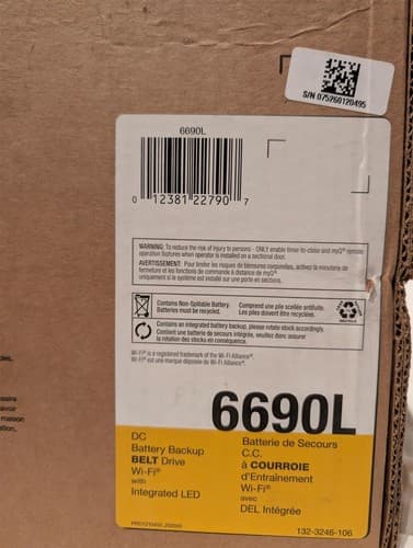 LiftMaster Premium Series 6690L Smart Garage Door Opener - NEW - Thumbnail 2