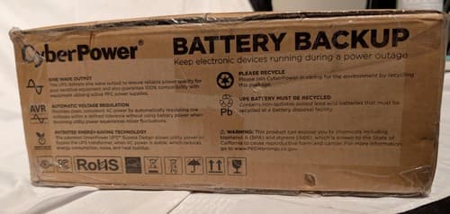CyberPower CP1500PFCRM2U PFC Sinewave UPS Battery Backup & Surge Protector - NEW - Thumbnail 2
