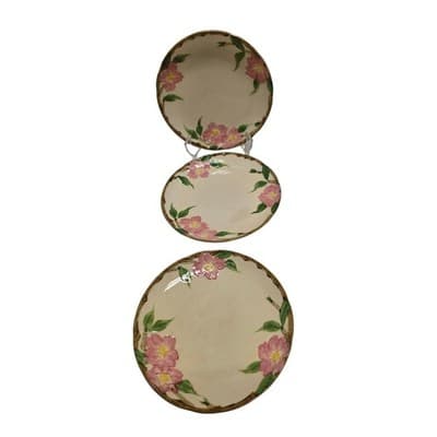 Vintag El Rancho Hand Painted Desert Rose Bread Butter Plate - Thumbnail 3