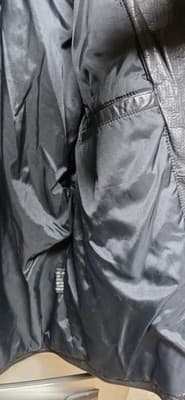 Women's Black Leather Vintage 1980's Moto Jacket Midnight Oil Large - Thumbnail 8