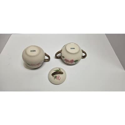 Vintage El Rancho Desert Rose Pre-Franciscan(1930s) Sugar + Creamer /w Lid - Thumbnail 10