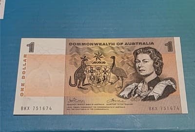 3 x Vintage $1 Australian Dollar CoA - Paper Banknote: Side Security Strip - Thumbnail 5