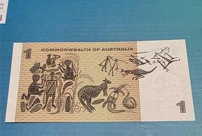 3 x Vintage $1 Australian Dollar CoA - Paper Banknote: Side Security Strip - Thumbnail 8