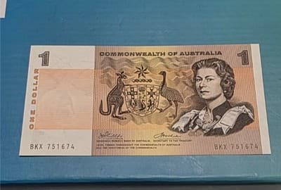 3 x Vintage $1 Australian Dollar CoA - Paper Banknote: Side Security Strip - Thumbnail 7