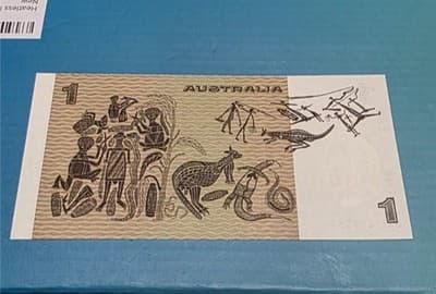 3 x Vintage $1 Australian Dollar CoA - Paper Banknote: Side Security Strip - Thumbnail 2
