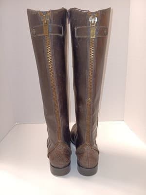 Arturo Chiang Women's Falicity Tall Riding Boot Size 8.5 M Brown Leather - Thumbnail 6