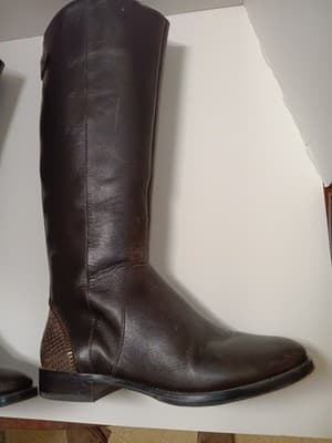 Arturo Chiang Women's Falicity Tall Riding Boot Size 8.5 M Brown Leather - Thumbnail 4