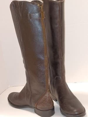 Arturo Chiang Women's Falicity Tall Riding Boot Size 8.5 M Brown Leather - Thumbnail 5