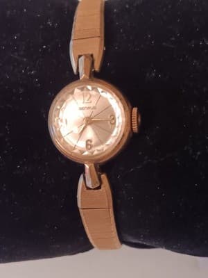 Vintage Ladies Benrus Wrist Watch 10k Rolled Gold Plate Stainless Back Fancy... - Thumbnail 2