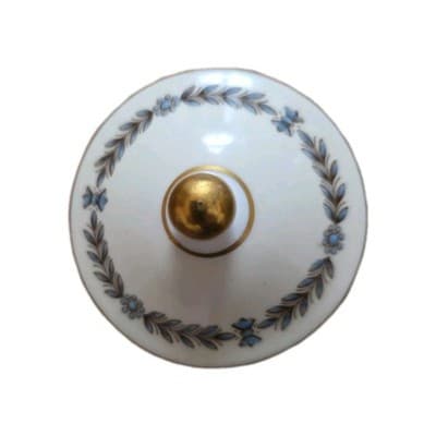 Vintage Wedgewood Appledore Bone China W3257 Suger Bowl & Lid Made in England - Thumbnail 6