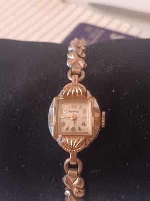 Vintage Ladies Mechanical Benrus Wrist Watch 1/10 RGP Ðomed Crystal Untested - Thumbnail 2