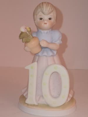 Vintage Lefton China 10Year Old Birthday Girl "The Christopher Collection," - Thumbnail 6