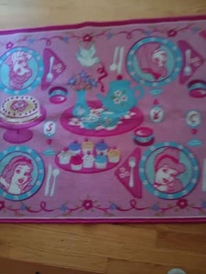 Disneys Princess's Ariel Pink Cinderella Snow White Rug - Thumbnail 4