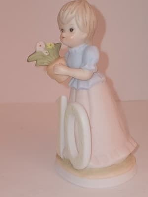 Vintage Lefton China 10Year Old Birthday Girl "The Christopher Collection," - Thumbnail 4