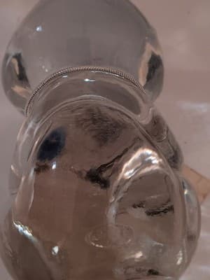 Vintage Fenton Glass December Birthday Bear Paper Weight Hand Made With Tags - Thumbnail 9