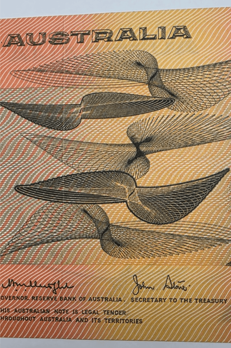 1985 Australia 20 Dollars Paper Banknote Johnston/Fraser Prefix ETZ Hargrave AU - Thumbnail 9