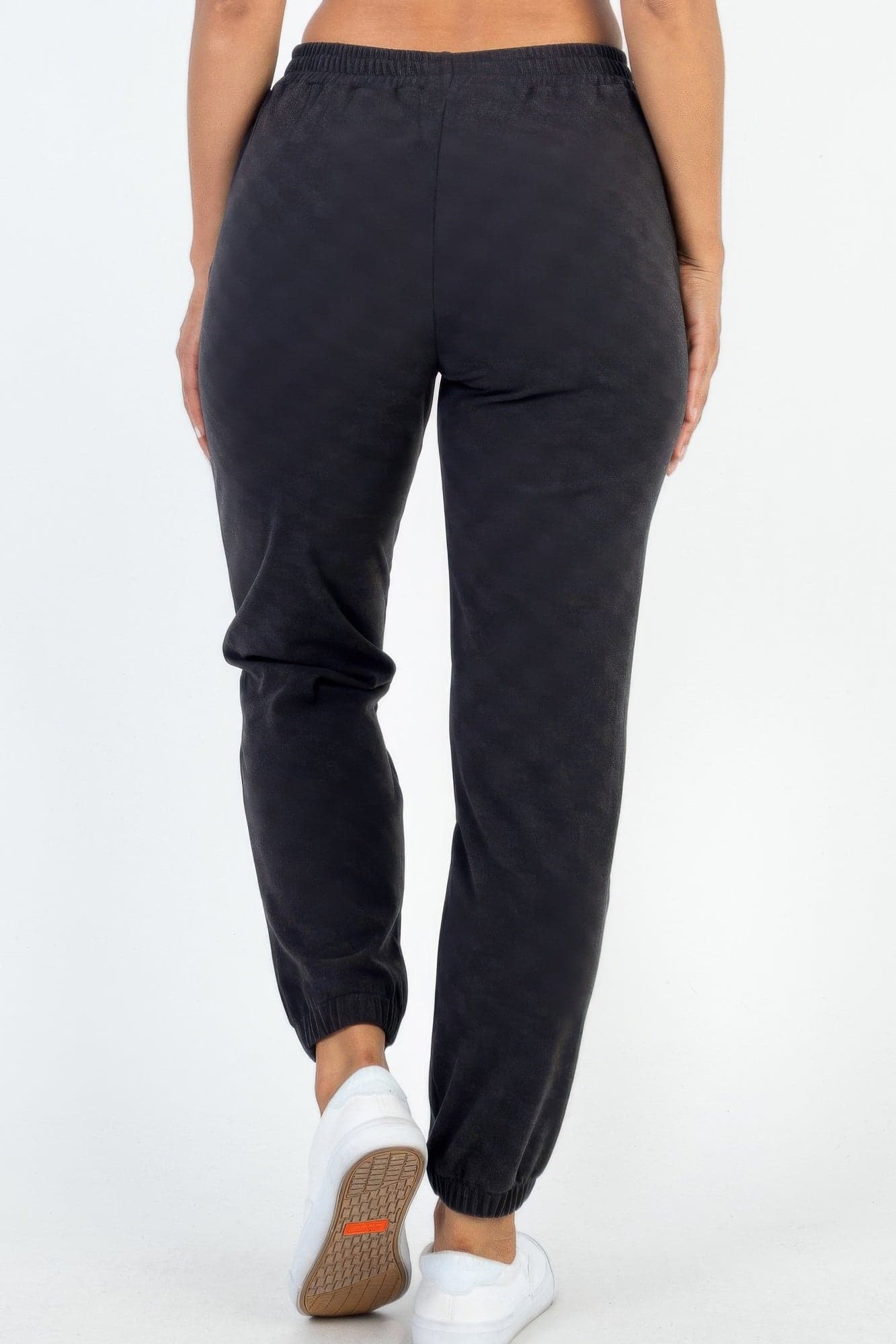 Ribbed Side Pocket Joggers - Burgundy / M - Thumbnail 5