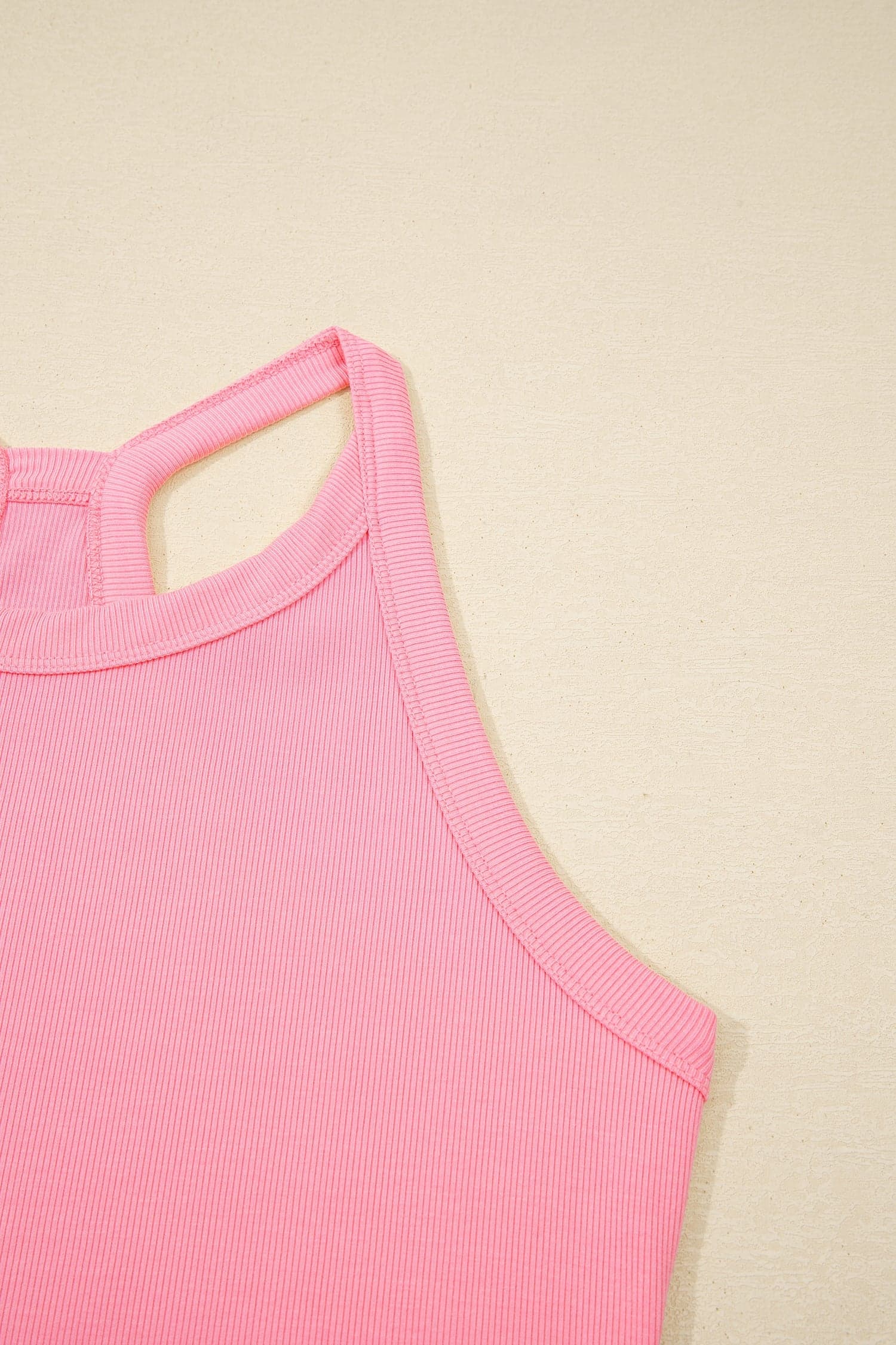 Solid Tank Top & Elastic Waist Mini Skort Set - Sachet Pink / M - Thumbnail 8
