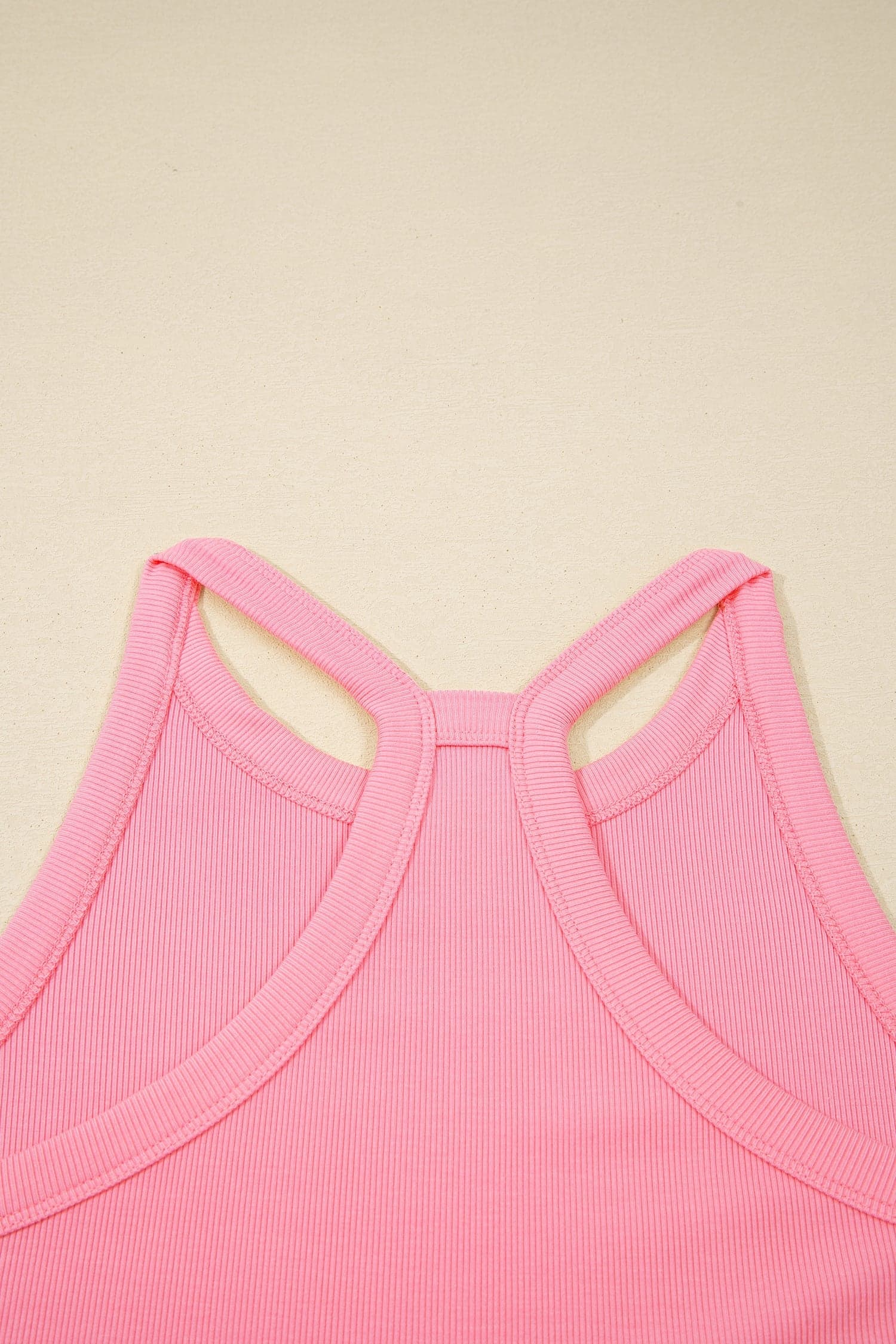 Solid Tank Top & Elastic Waist Mini Skort Set - Sachet Pink / XL - Thumbnail 9