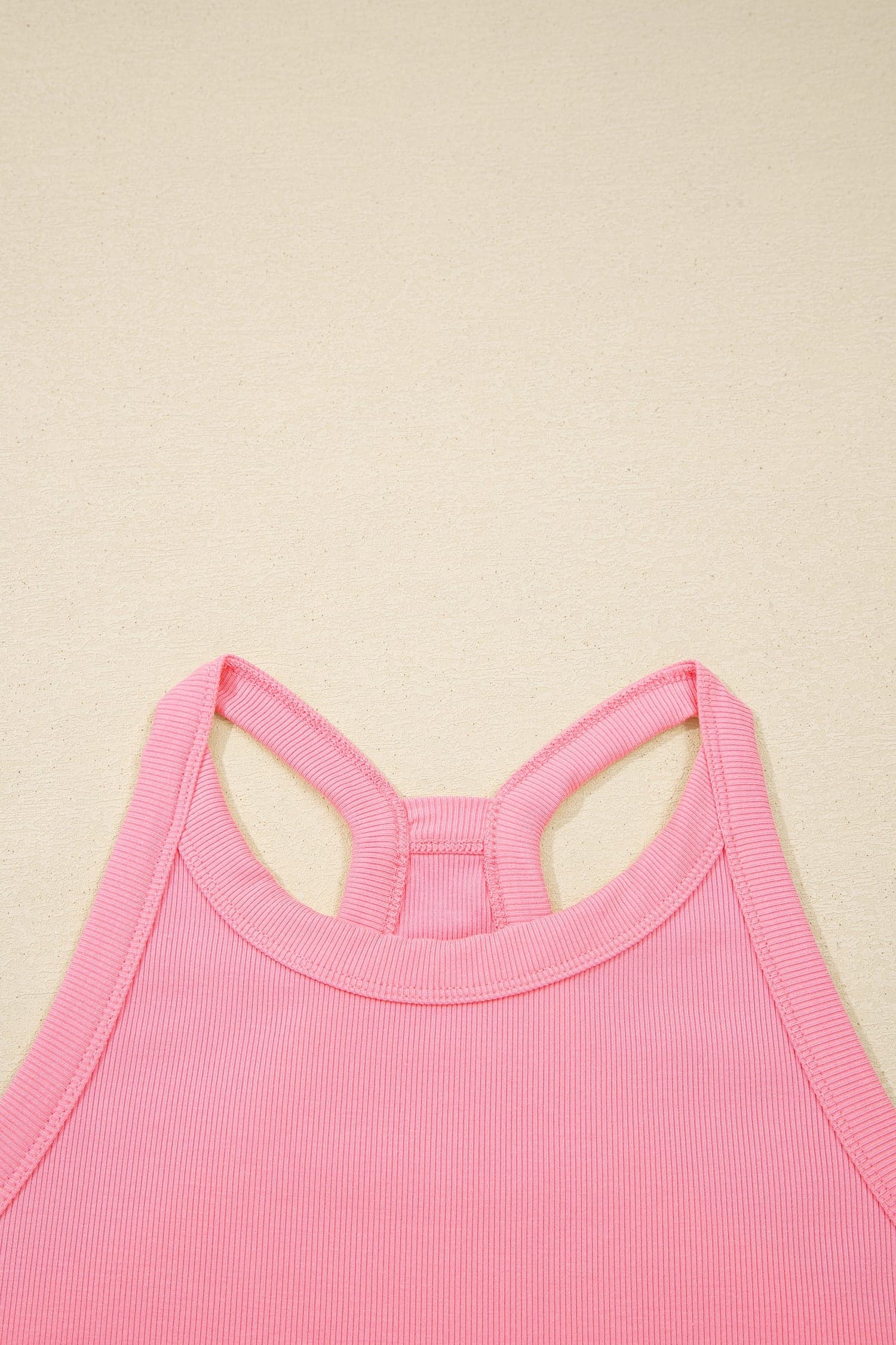 Solid Tank Top & Elastic Waist Mini Skort Set - Sachet Pink / M - Thumbnail 16