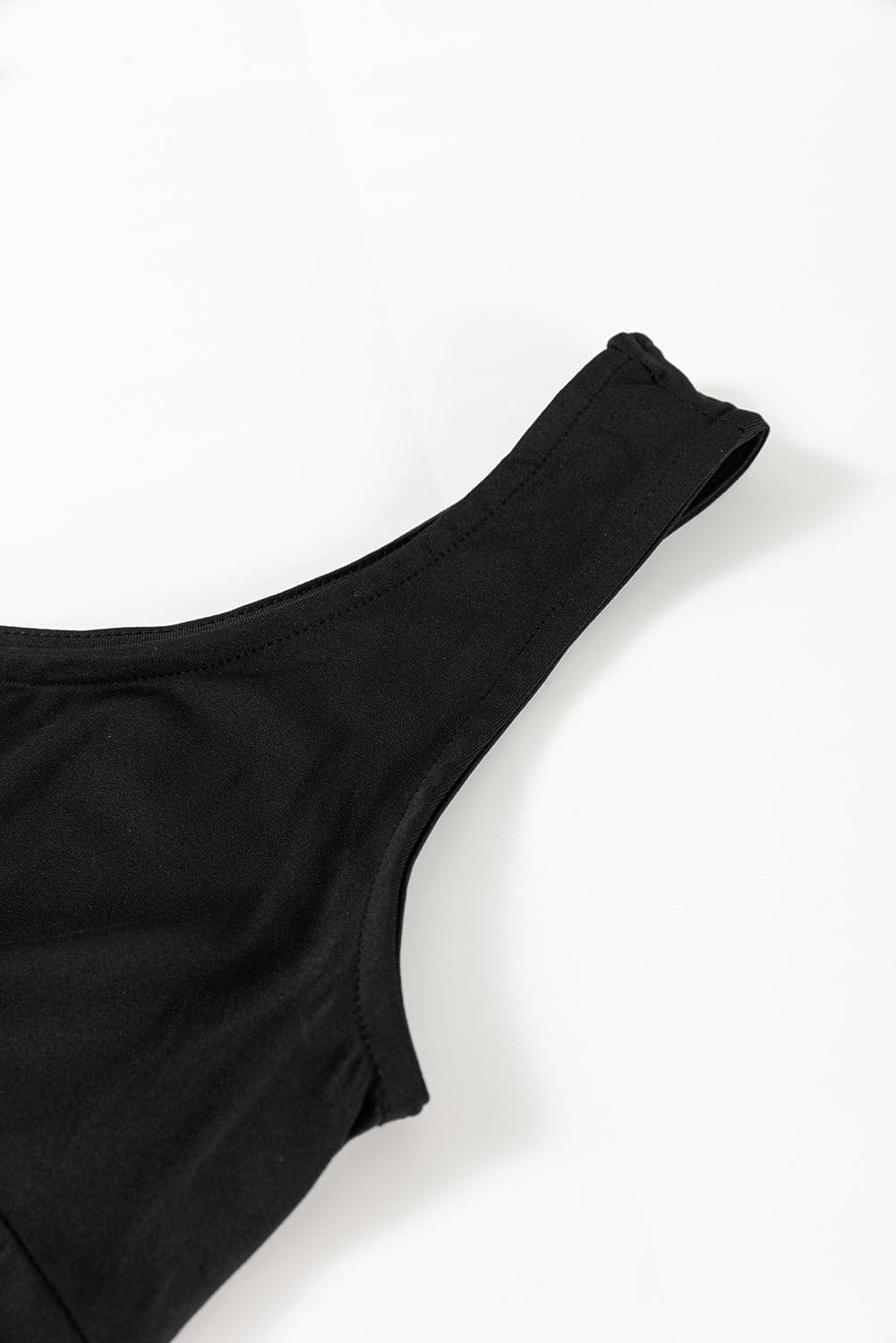 Solid Sleeveless Flared Side Slit Midi Dress - Black / M - Thumbnail 9