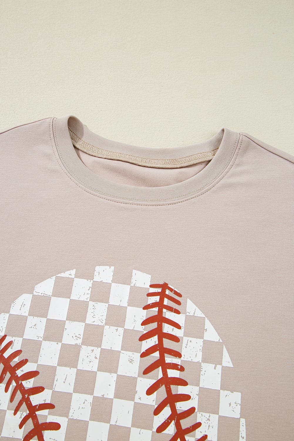Checker Baseball Short Sleeve Graphic Tee - Jet Stream / S - Thumbnail 4