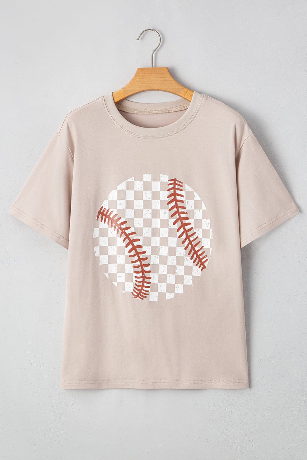 Checker Baseball Short Sleeve Graphic Tee - Jet Stream / L - Thumbnail 2