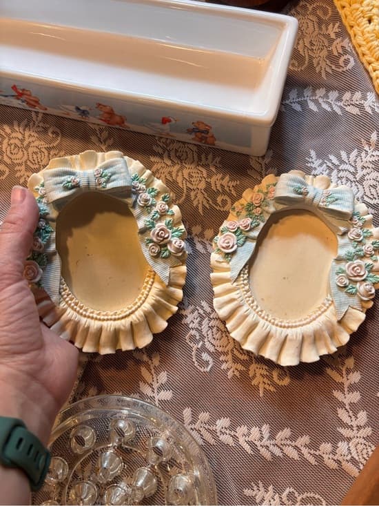 Bow frame Decorative Cream and Pastel Blue - Thumbnail 3