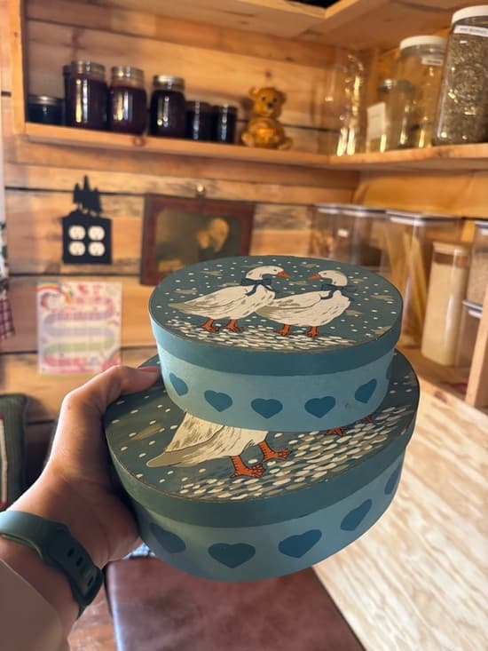 Blue Duck-Illustrated Decorative Round Nesting Boxes - Home Accents - Thumbnail 5