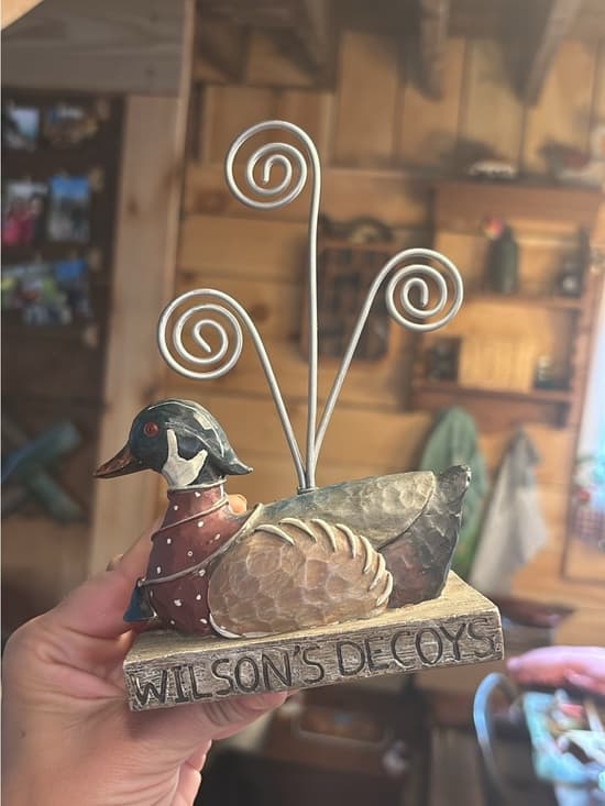 Wilson's Decoys Mallard Duck Note - Card - Photo Holder - - Thumbnail 2
