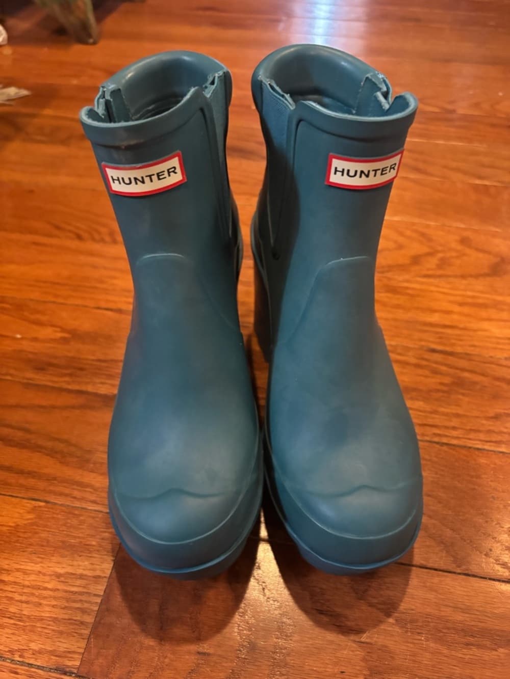✨ NEW✨ Hunter | Block Heel in Teal (6) Chelsea Boots - Thumbnail 3