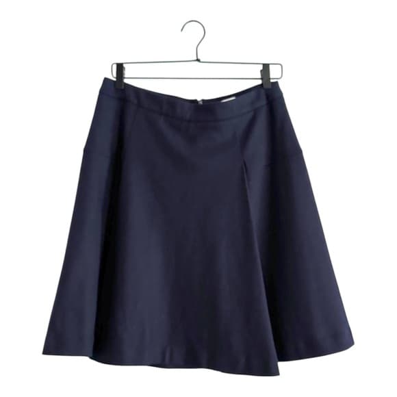 Atea Oceanie Navy Blue Flared A-Line Mini Skirt Women Size 40 / US 8 Minimalist - Thumbnail 16