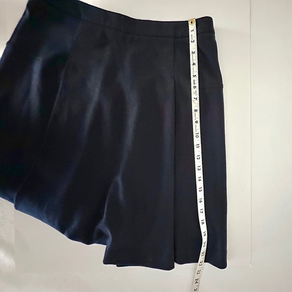Atea Oceanie Navy Blue Flared A-Line Mini Skirt Women Size 40 / US 8 Minimalist - Thumbnail 13