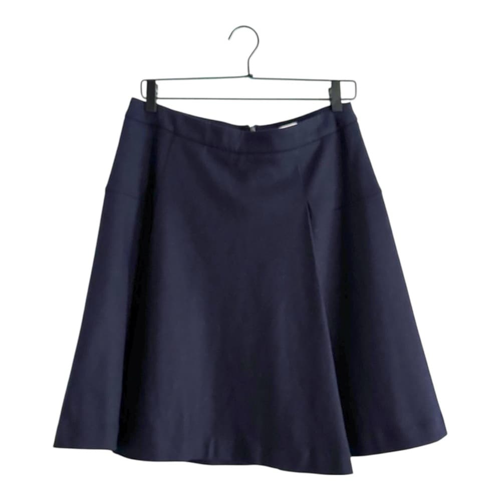 Atea Oceanie Navy Blue Flared A-Line Mini Skirt Women Size 40 / US 8 Minimalist - Thumbnail 15