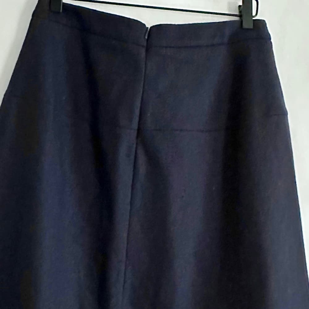 Atea Oceanie Navy Blue Flared A-Line Mini Skirt Women Size 40 / US 8 Minimalist - Thumbnail 6
