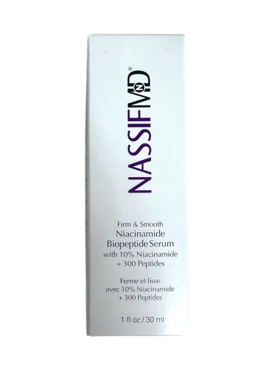 NIB NassifMD Niacinamide Biopetide Serum 10% Niacinamide 30ml Firm Smooth Luxury - Thumbnail 6
