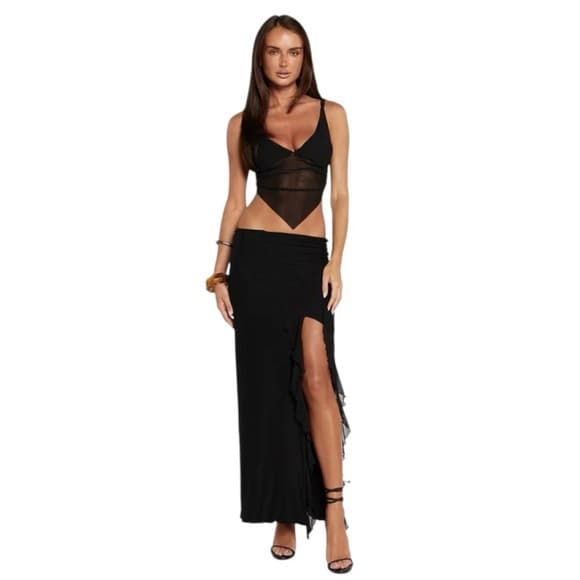 Tiger Mist Theo Skirt in Black Size XXS TikTok Blogger Favorite - Thumbnail 17