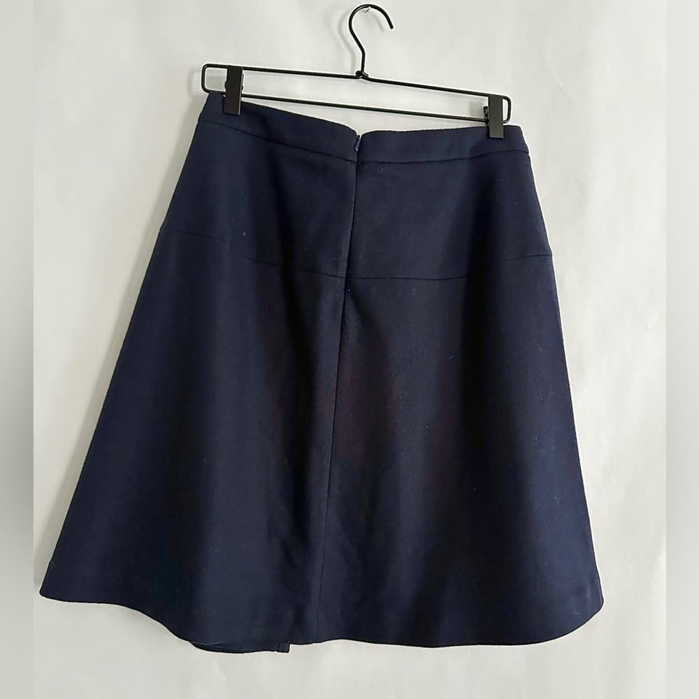 Atea Oceanie Navy Blue Flared A-Line Mini Skirt Women Size 40 / US 8 Minimalist - Thumbnail 5