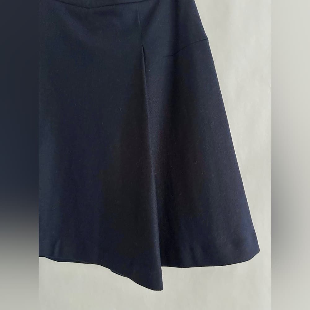 Atea Oceanie Navy Blue Flared A-Line Mini Skirt Women Size 40 / US 8 Minimalist - Thumbnail 3
