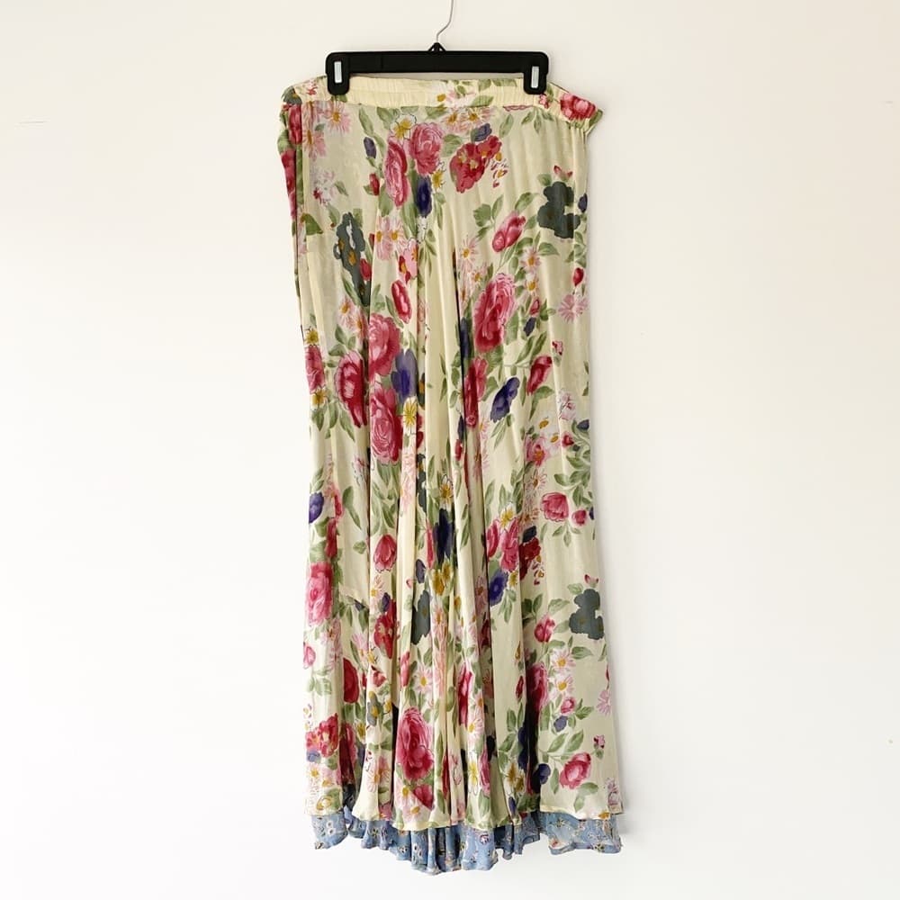 Modest Floral Vintage Reversible Cottagecore Maxi Skirt - see listing about size - Thumbnail 8